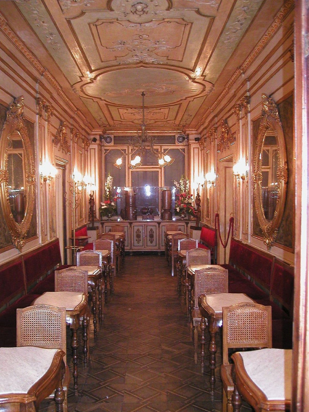 Caffè Florian, Venice — interior of the historic coffee house